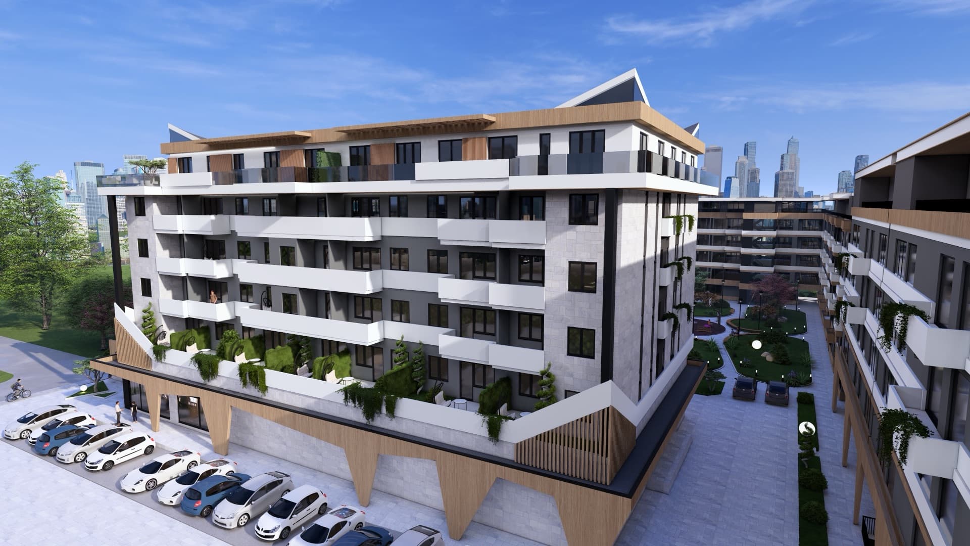 Bočni pogled na zgradu